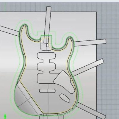 دوره آموزش ساخت بنده گیتار با راینو کم Lynda - Creating a Guitar Body with RhinoCAM