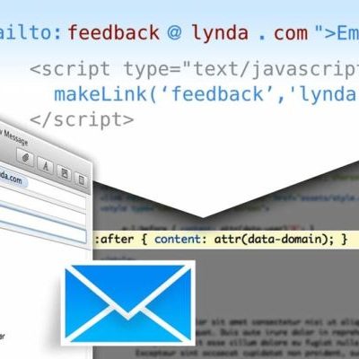دوره آموزش طراحی وب - ایجاد و محافظت از لینک های ایمیل Lynda - Design the Web - Creating and Protecting Email Links