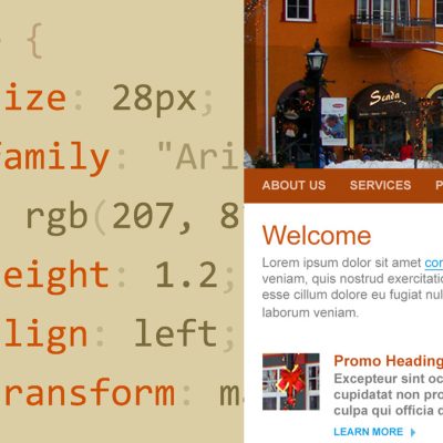 دوره آموزش طراحی وب - دریافت سی اس اس از فتوشاپ Lynda - Design the Web - Getting CSS from Photoshop