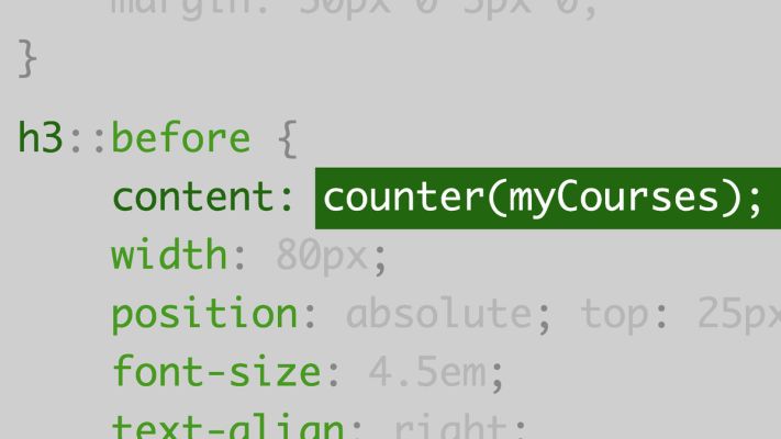 دوره آموزش طراحی وب - استفاده از شمارنده و بازنشانی در سی اس اس Lynda - Design the Web - Using Counters and Resets in CSS