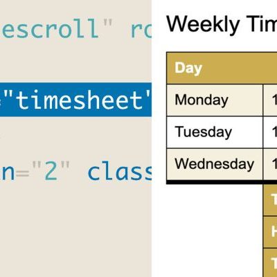 دوره آموزش اچ تی ام ال - جداول Lynda - HTML: Tables